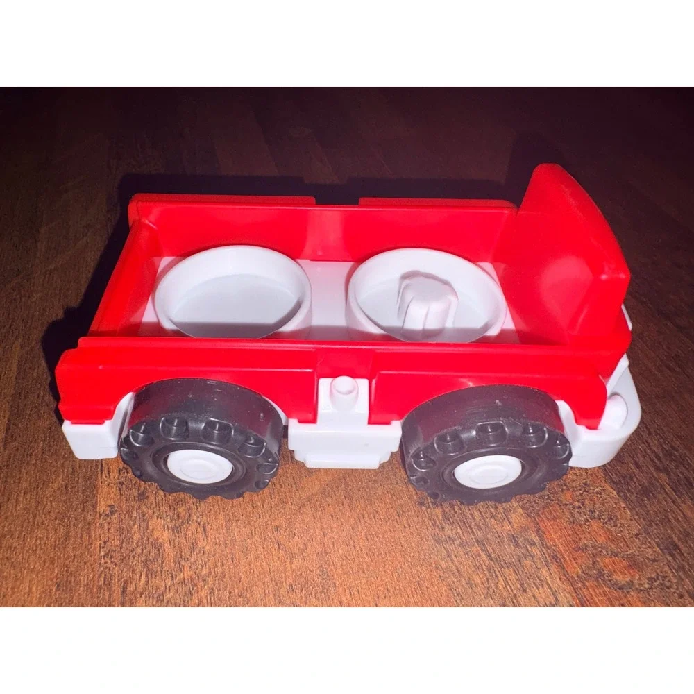 Fisher Price Little People Red White Fire Truck Vehicle Toy For Kids
